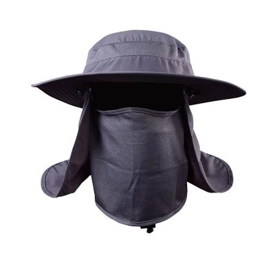 China Sunshade Outdoor Sport Increasing Fishing Breathable Sun Visor Hat Face Neck Cover UV Sun Protect Neck Face Fin Hat For T for sale