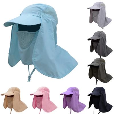 China Summer 2021 New Outdoor Men's Sunshade Sunshade Waterproof UV-resistant Fisherman Hat Fishing Hat Fishing Hat for sale