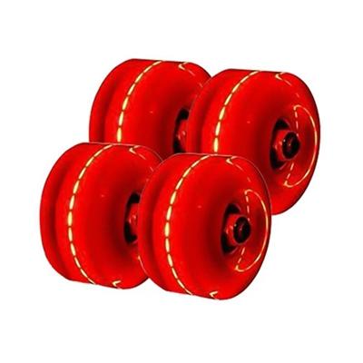 China Sports Active Led Instant Colorful Silent Light Up Flasher Wheels Skateboard Accessories Scooter Wheel Skateboard Parts Flasher Wheels for sale