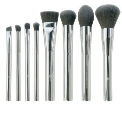 China Angular blush high quality metal face makeup brush bling kit brushes makeup set brush wholesale for sale