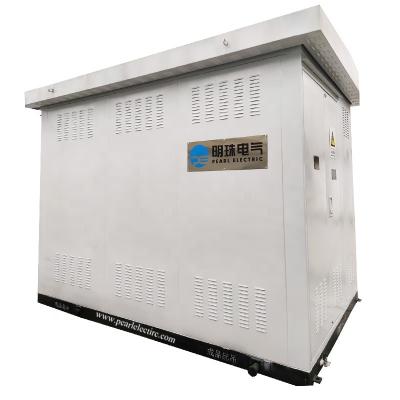 China Power Supply ISO Certificated 1250KVA 10-0.4kV Compact Oil Transformer Substation for sale