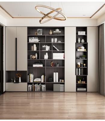 China Nordic modern simple and modern combination bookcase wall floor whole bookcase with door bookcase storage display rac for sale