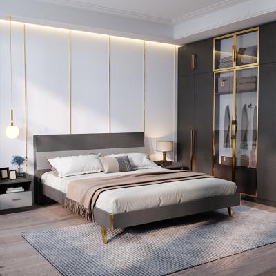 China Modern Design One-Stop Furniture Customization Simple Bedroom Furniture 1.2m Kids Bed Customization MDF Hardware 1.8m2m Double Bed Room for sale