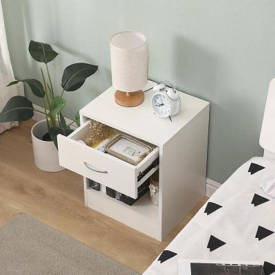 China Modern Design Wooden Nightstands Side Table Dresser Bedside Table Bedroom Furniture Minimalist Bedside Table Bedroom Bedside Storage Cabinet for sale