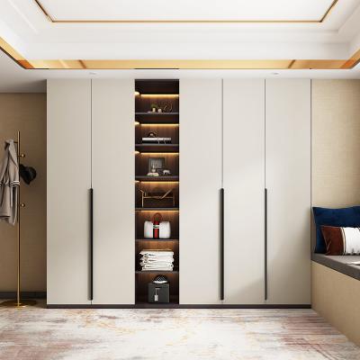 China Multi-functional double door wardrobe customization modern design three-door wardrobe home economic simple nordic simple bedroom large for sale