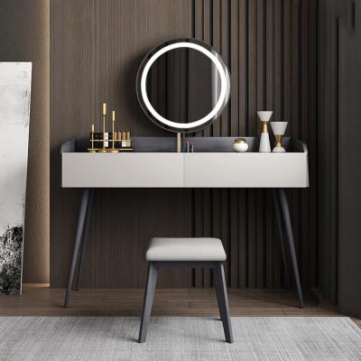 China Nordic Italian Dressing Table Light Small Bedroom Net Table Apartment Dressing Table Nordic Italian Dressing Table Light Luxury Dressing Tag for sale