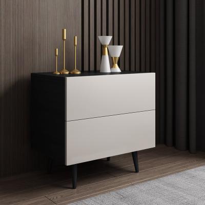 China Multifunctional Modern Scandinavian Bedroom Furniture Cabinet Drawer Storage Italian Minimalist Bedside Bedside Table for sale