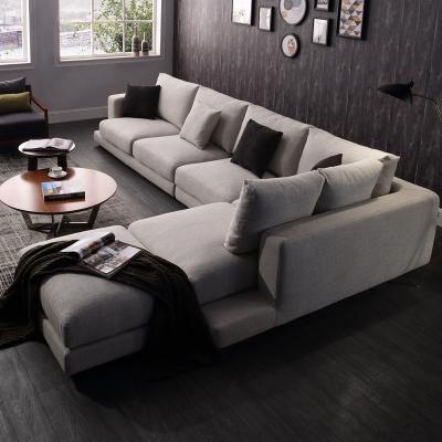 China Modern design living room Nordic modern fabric sofa technology fabric latex sofa home furniture L-shaped set for sale