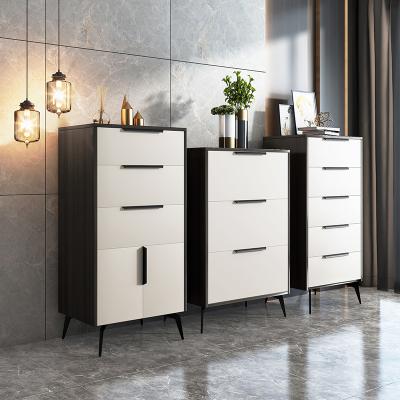 China Simple Modern Design Three Drawer Bedroom Storage Cabinet Living Room Living Room Side MDF for sale