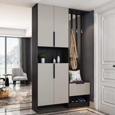 China Modern Minimalist Modern Design Entrance Cabinet Shoe Cabinet Embedded Door Household Cavity Door Partition Entryway Screen Cabinet for sale