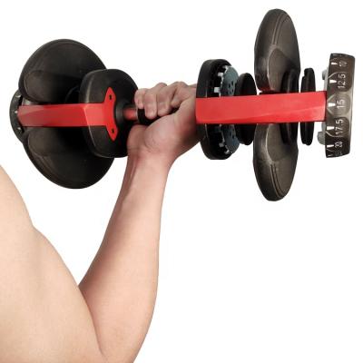 China Promotional High Quality Adjustable Adjustable 24kg Dumbbells 2020 New Design Adjustable Dumbbell For Sale for sale