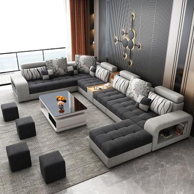 China Modern Removable Cover Sofa Set Living Room L Shape Couch Fabric Furniture Sectional Sofa For Home for sale