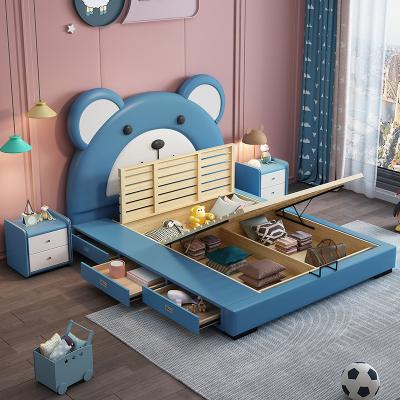 China Custom Princess Kids Modern Furniture Design Cartoon Shape Bed Kids Beds For Boys Girls for sale