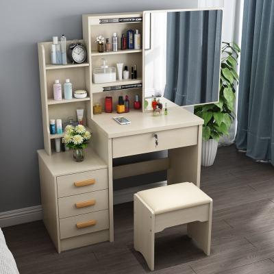 China Factory Wholesale Dresser Bedroom Furniture Makeup Vanity Table Set Dressing Table (Other) Adjustable with Mirror and Stool for sale