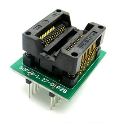 China Wide body SMD SOP-28 TO DIVE IC seat conversion seat integrated burning chip test seat SOP-28 for sale