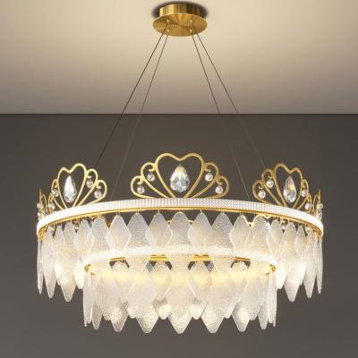 China Traditional Modern Luxury Gold Pendant Lights Creative Home Lighting Chandelier For Living Room for sale