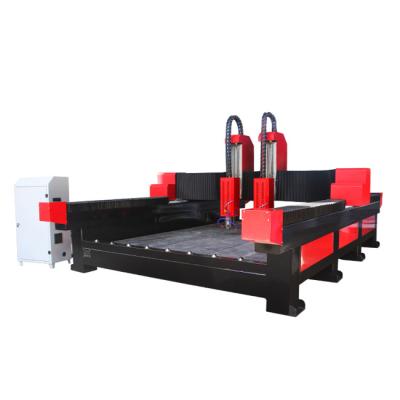 China Hotels double independent head stone copper aluminum cutting iron metal relief machine and slitter lettering machine for sale