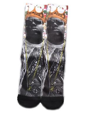 China FY-C1834 Sporty KING 360 Sublimated All Over Men 3D Printed Happy Socks for sale