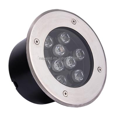 China Outdoor Waterproof Garden IP67 RGB Colors 6W 9W 12W 18W 24W 36W DMX512 DMX512 Recessed LED Underground Light for sale