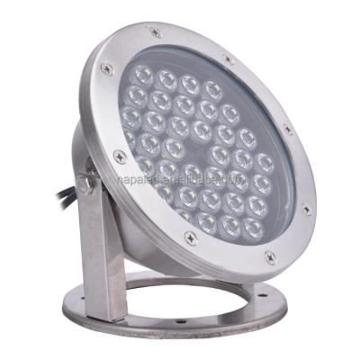 China Large 304 stainless steel 24w RGB 3in1 ip68 led lights 36v underwater waterproof wall mount light for swimming pools lamps for sale