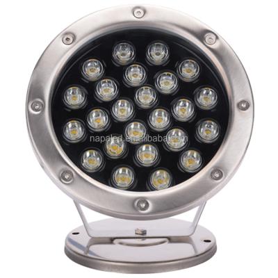 China High Quality IP68 Garden Round Shape 24w Underwater Led Pool Light for sale