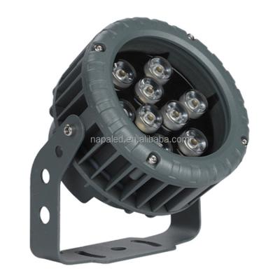 China IP65 220V 9W 10W 18W Round Die Cast Aluminum LED Building Waterproof Flood Light For Project for sale