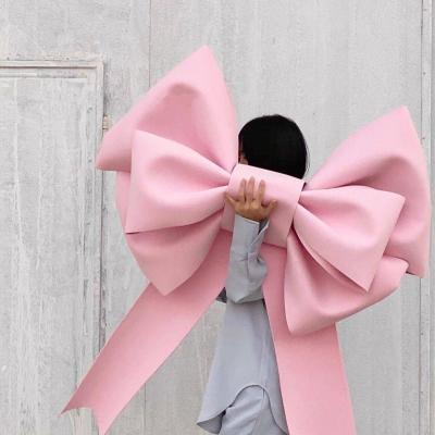 China Eco-Friendly In Running Waterproof Home Outdoor Decoration Big Large EVA Cars Bows Christmas Gift DIY EVA Foam Bowknot Wholesale Color for sale