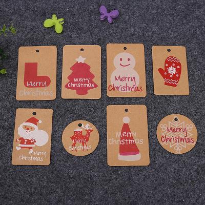 China Christmas Gift Greeting Invitation Wedding Birthday Card Customized Shape Kraft Paper Gift Tag Small Business Thank You Christmas Tag Tag Gift Tag foil apparel gold with string loop for sale