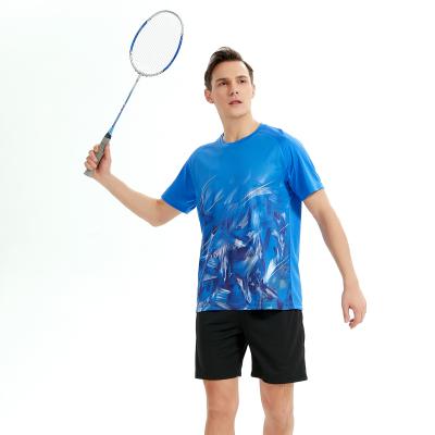 China New Fashion Design Sports Badminton T-shirt Breathable Dry Wear Badminton Quickly For Men Training Clothing Shirt for sale