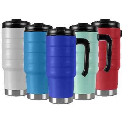 China Double Walled Metal Canteen Travel Thermo Mug Classic Stainless Insulated Water Tumbler 24OZ Tumbler With Handle for sale