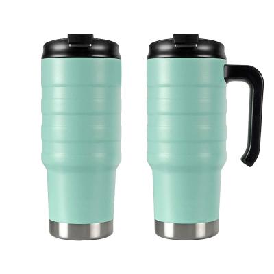 China Durable BPA Free Wide Mouth Double Wall Stainless Vacuum Insulated Mug Tumbler 24 oz Travel Mugs With Handle for sale