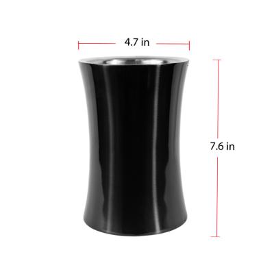 China Vintage Wine Bottle Cooler Portable Cooler Refrigerator Insulated Stainless Steel 750ML Double Wall Champagne Wine Bucket Metal With Shaped for sale