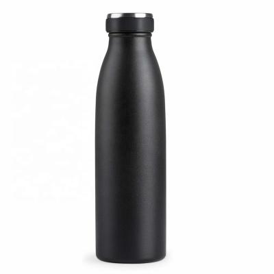 China 500ml 750ml Metal Bicycle Kids Stainless Steel Double Wall Viable Reusable Milky Leakproof Vacuum Insulated Thermo Insulated Water Bottle for sale