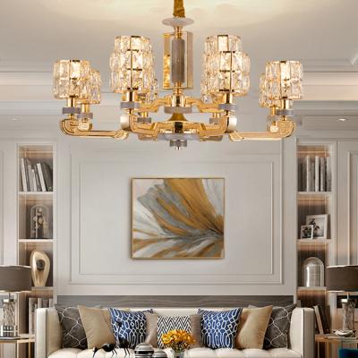 China GANVA Modern Luxury Indoor Villa Living Room LED New Product Luxury Crystal Chandeliers Pendant Lamp for sale