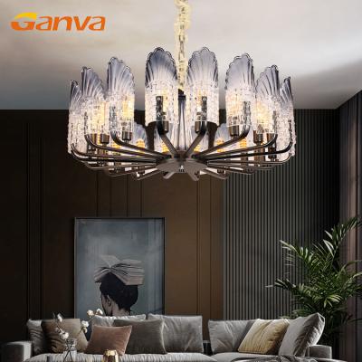 China Modern Pendant Light K9 Crystal Chandeliers from GANVA Art Design Indoor Decoration Hanging for sale