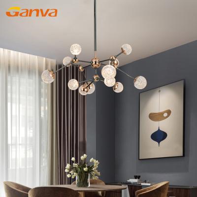 China GANVA Modern European Style Indoor Banquet Restaurant Home Hanging Light Chandeliers and Pendant Lights for sale