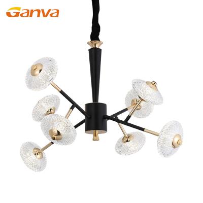 China GANVA Modern Indoor Decorative Home Living Room Chandeliers LED Pendant Light for sale