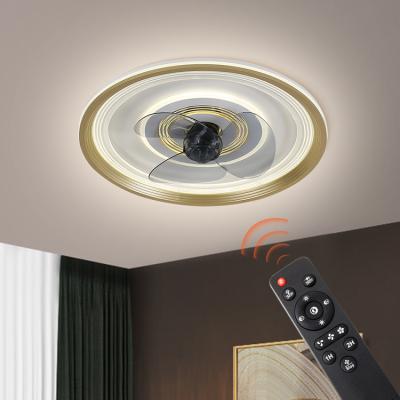 China GANVA Lower Noise Ultra Silence Air Cooling Fan Bedroom Living Room LED Ceiling Fan With Light for sale