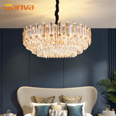 China GANVA Droplight Modern Luxury Indoor Decorative Banquet Hotel LED Pendant Light Chandeliers for sale