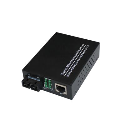 China 1000MBase-LX 10m 100M 1000M Wholesale Multi Mode 850nm Ethernet Fiber Media Converter for sale