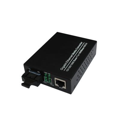 China Wholesale 1000MBase-LX 10m 100M 1000M Ethernet 850nm Fiber Media Converter BIDi SC/PC for sale