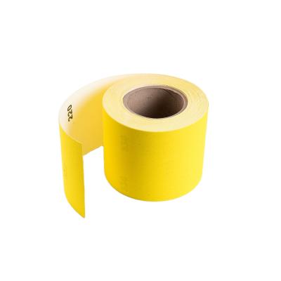 China Easy To Spare Alumina Latex Sandpaper Sanding 60-400 Grit Sandpaper Roll For Wood Mental Grinding for sale