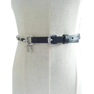 China Fashion.Casual fashion rhinestone retro inlaid waist chain accessories combine belt buckle ladies belt length adjustable belt for sale