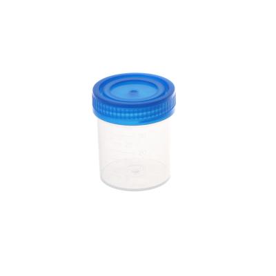 China Screw lid Fanen 30ml 40ml Sterile Container Urine CupDisposable Plastic Test Specimen Cup for sale