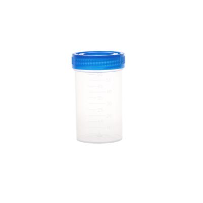 China Thick Wall Fanen 30ml 40ml 60ml Sterile Container Urine CupDisposable Plastic Test Specimen Cup for sale