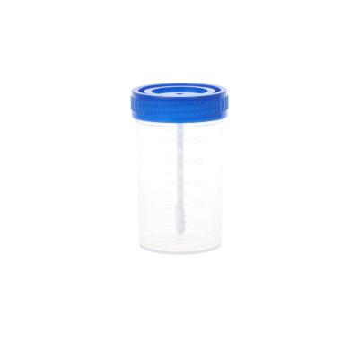 China Screw Lid Fanen Specimen container 60ml Specimen Sample Collection Stool Cup for sale