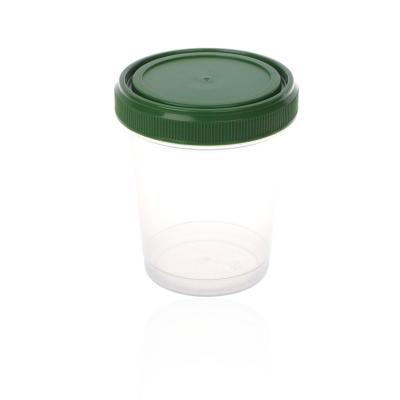 China Thick Wall Fanen Good Sealing Histology 20ml 60ml 80ml Plastic Scale Formalin Cup With Screw Lid for sale