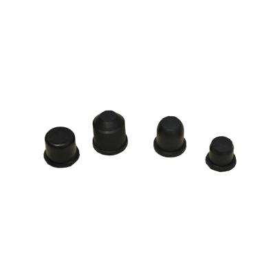 China Household Rubber Electric Accessories / Small Size Black Rubber Color Silicone Plug for sale