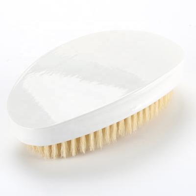 China EDAWA New PU Wave Brush Low MOQ Palm Brush Custom 360 Curved Brush Shiny White Nondisposable for sale