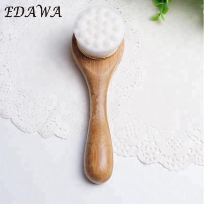 China For commercial & Vegan Home Use Bamboo Synthetic Bristle Handle Facial Brush for sale